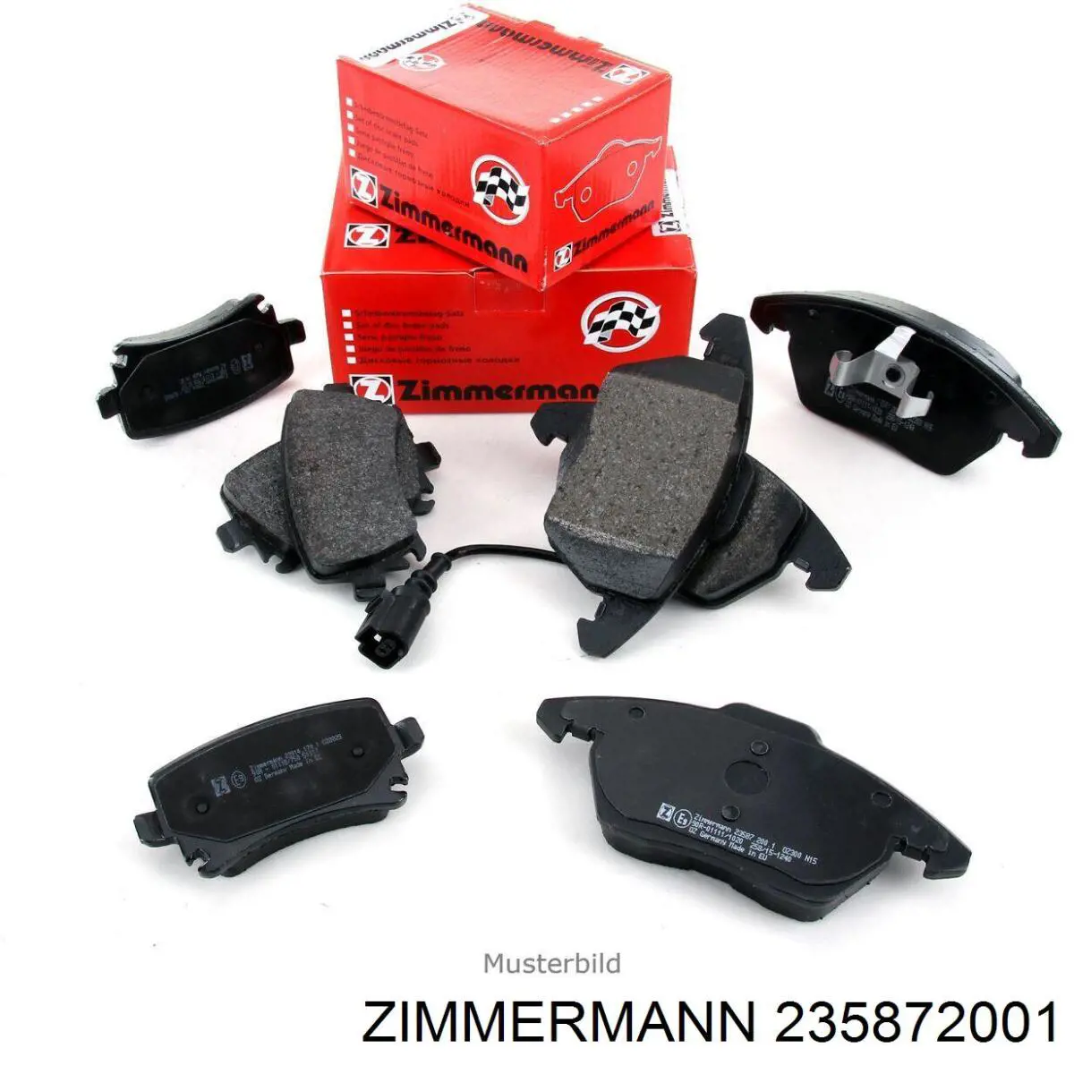 Купити 235872001 Zimmermann Колодки гальмівні передні, дискові