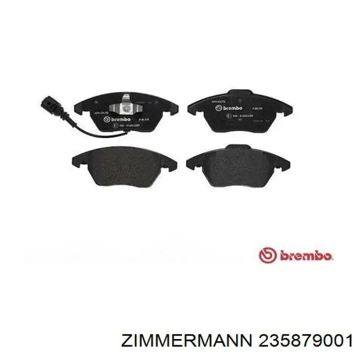 Купити 235879001 Zimmermann Колодки гальмівні передні, дискові