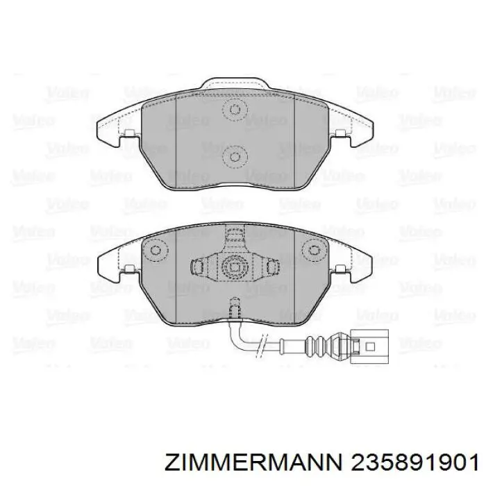 235891901 Zimmermann Передні гальмівні колодки