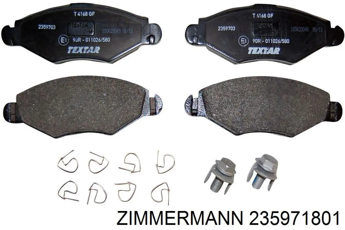 235971801 Zimmermann Передні гальмівні колодки