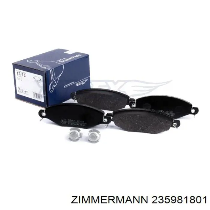 Гальмівні колодки Zimmermann 235981801 ціна, від 16.41 USD
