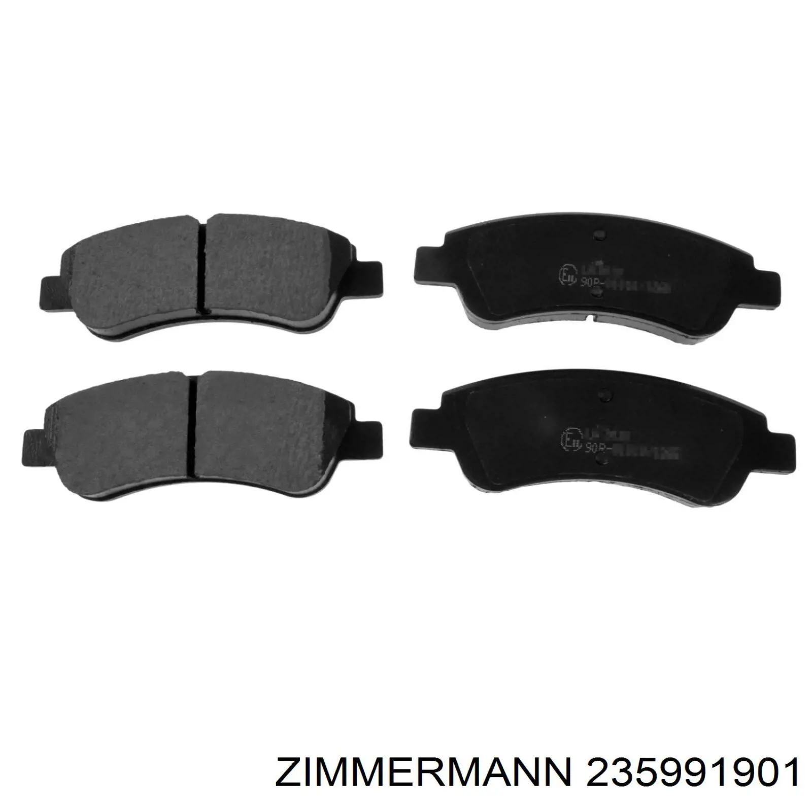 Гальмівні колодки Zimmermann 235991901 ціна, від 26.60 USD