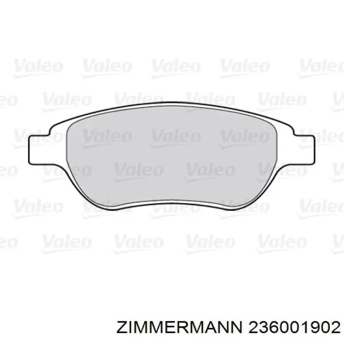 Передні тормозні колодки 236001902 Zimmermann