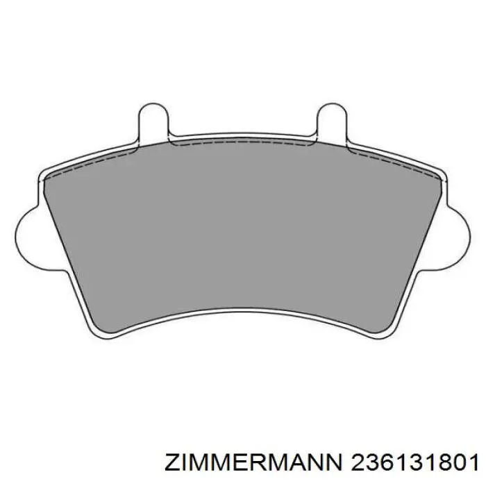 Тормозні колодки Zimmermann 236131801