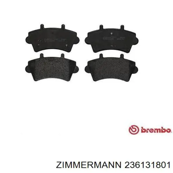 Гальмівні колодки Zimmermann 236131801 ціна, від 20.23 USD