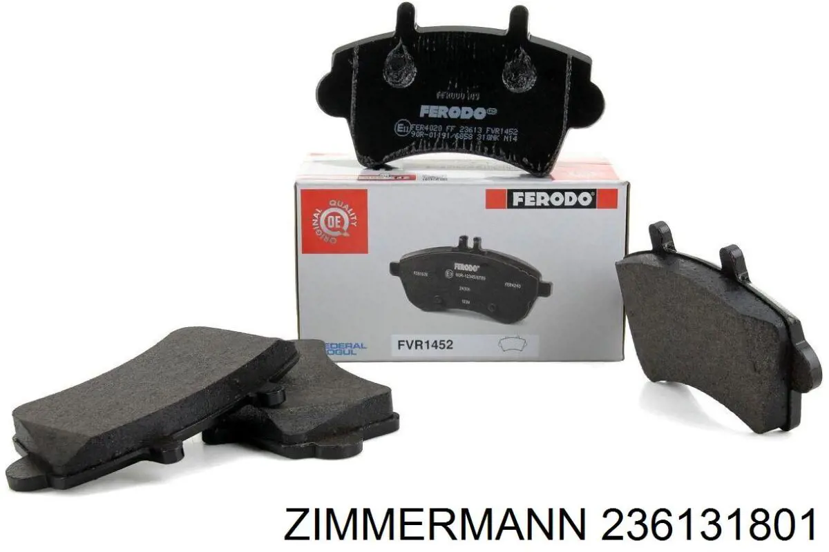 Купити 236131801 Zimmermann Колодки гальмівні передні, дискові