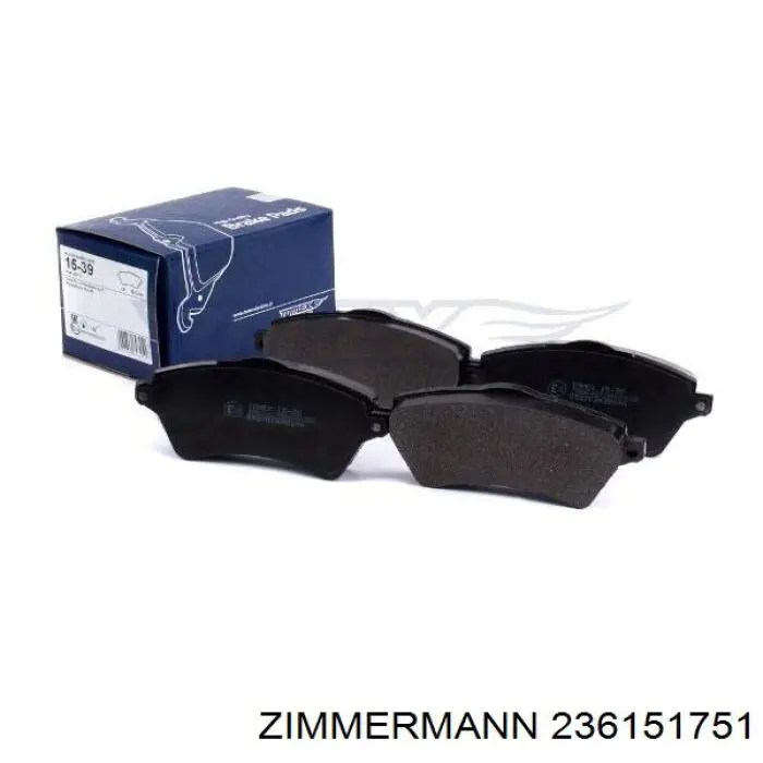 Передні тормозні колодки 236151751 Zimmermann