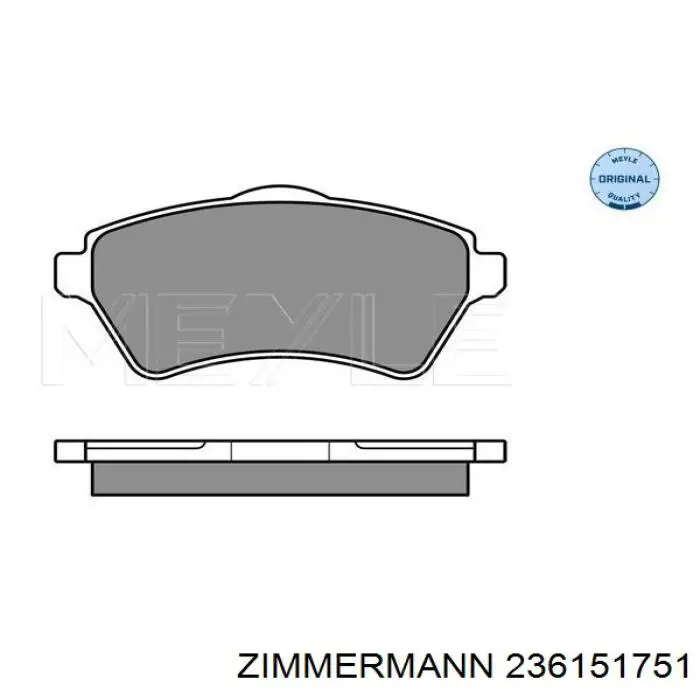 Гальмівні колодки Zimmermann 236151751 ціна, від 24.11 USD