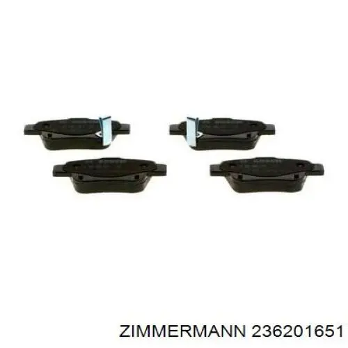 Купити 236201651 Zimmermann Задні колодки
