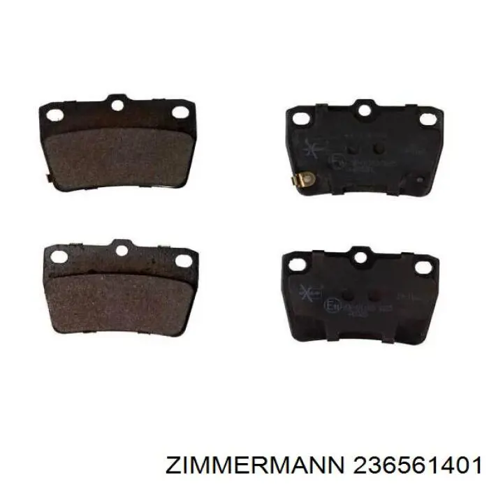Задні гальмівні колодки 236561401 Zimmermann