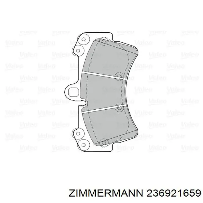 Тормозні колодки Zimmermann 236921659