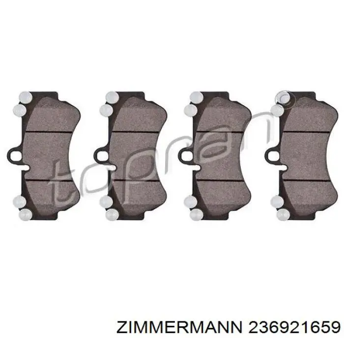 Купити 236921659 Zimmermann Колодки гальмівні передні, дискові