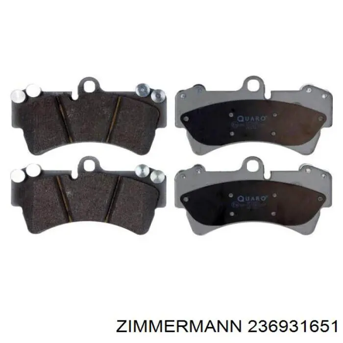 Купити 236931651 Zimmermann Колодки гальмівні передні, дискові