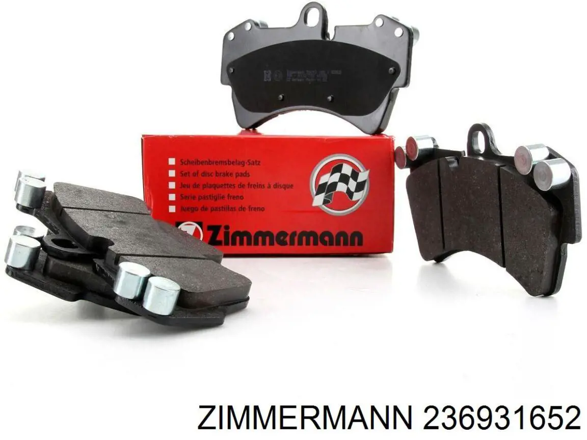 236931652 Zimmermann колодки гальмівні передні, дискові