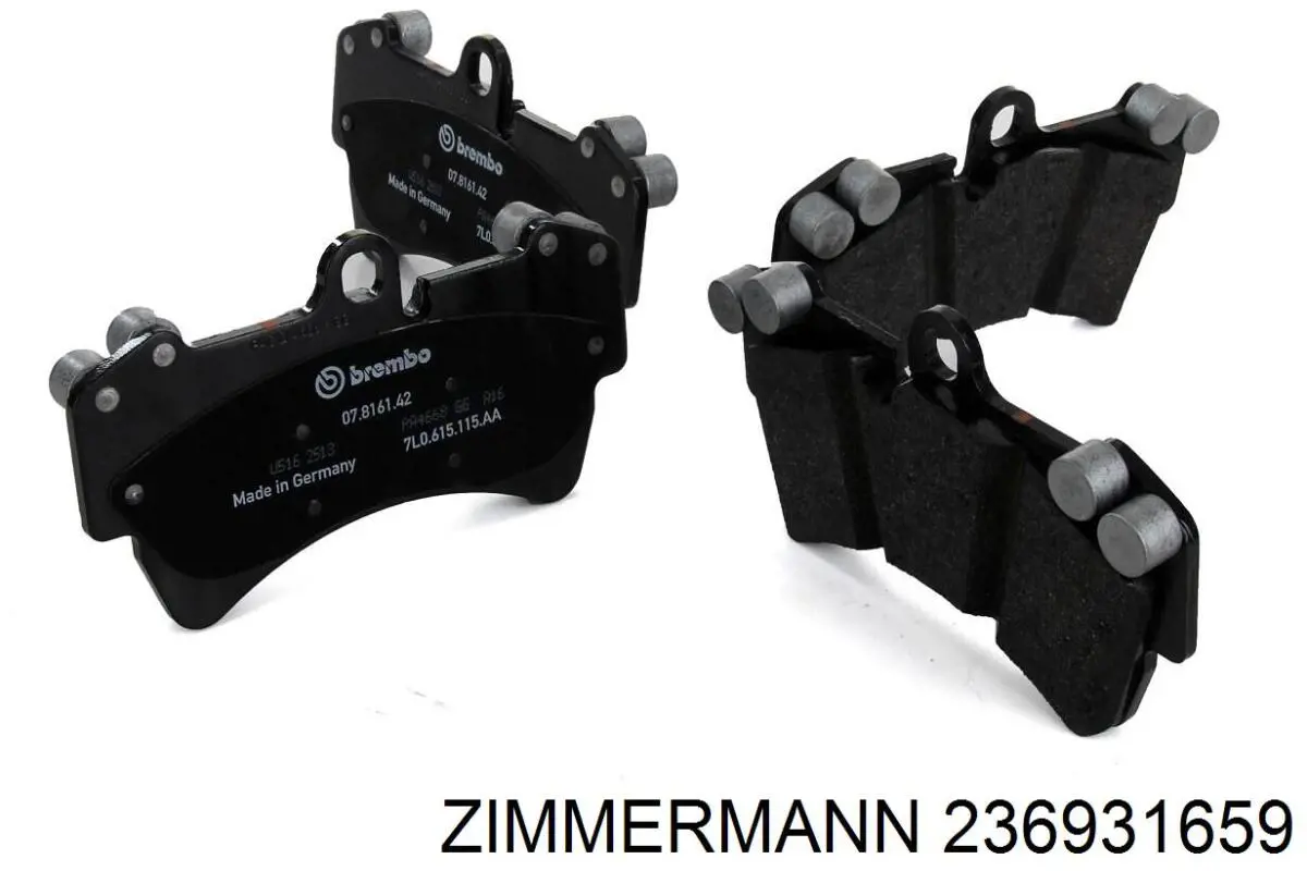 Купити 236931659 Zimmermann Колодки гальмівні передні, дискові