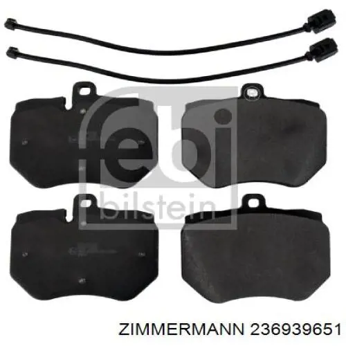 Купити 236939651 Zimmermann Колодки гальмівні передні, дискові