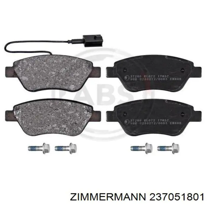 Купити 237051801 Zimmermann Колодки гальмівні передні, дискові