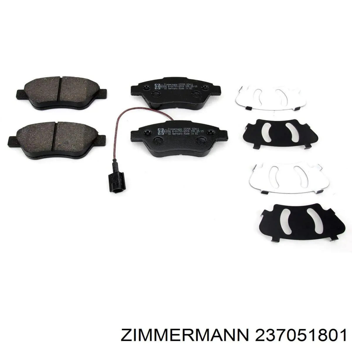 Передні тормозні колодки 237051801 Zimmermann