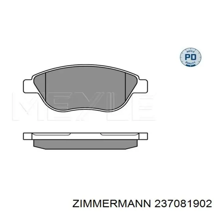 Гальмівні колодки Zimmermann 237081902 ціна, від 19.60 USD