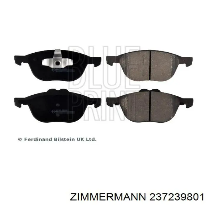 Купити 237239801 Zimmermann Колодки гальмівні передні, дискові