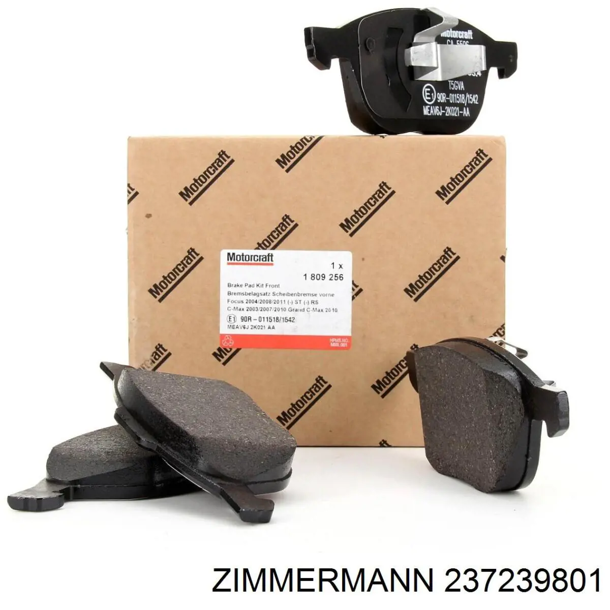 Передні тормозні колодки 237239801 Zimmermann