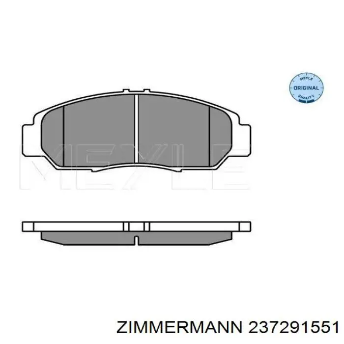 Купити 237291551 Zimmermann Колодки гальмівні передні, дискові