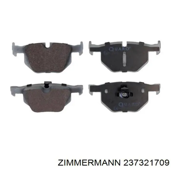 Задні гальмівні колодки Zimmermann 237321709 ціна, від 31.54 USD