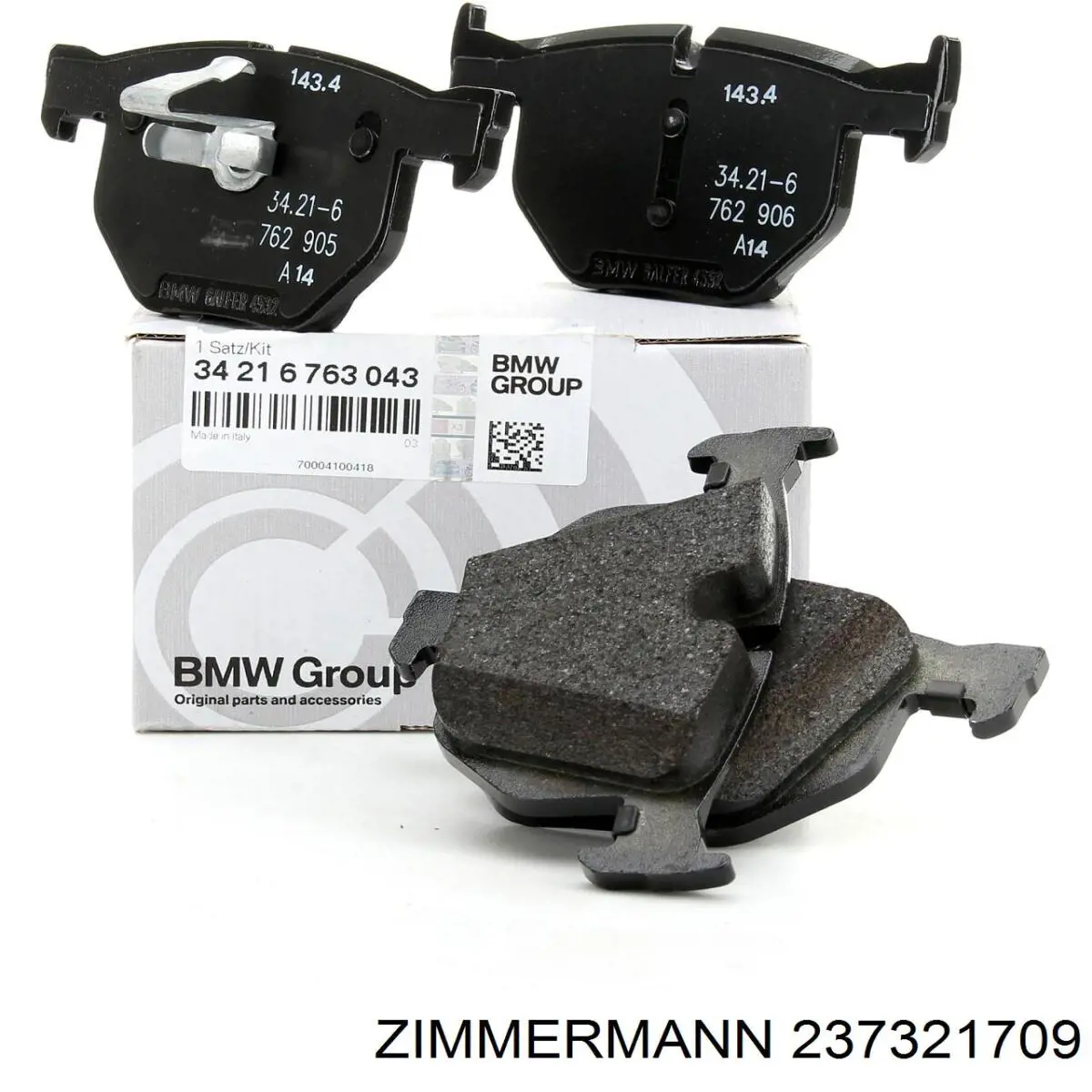 Задні гальмівні колодки Zimmermann 237321709 ціна, від 31.54 USD