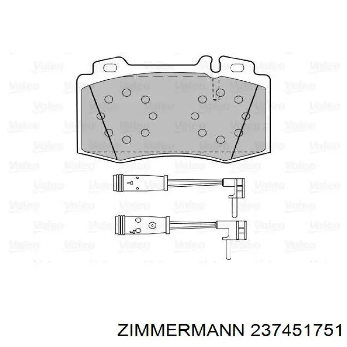 237451751 Zimmermann Передні гальмівні колодки