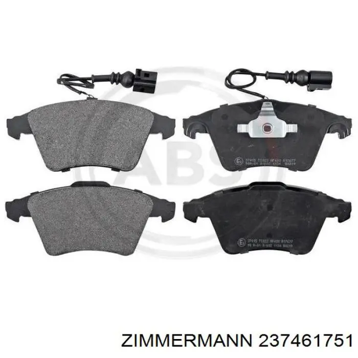 Передні тормозні колодки 237461751 Zimmermann
