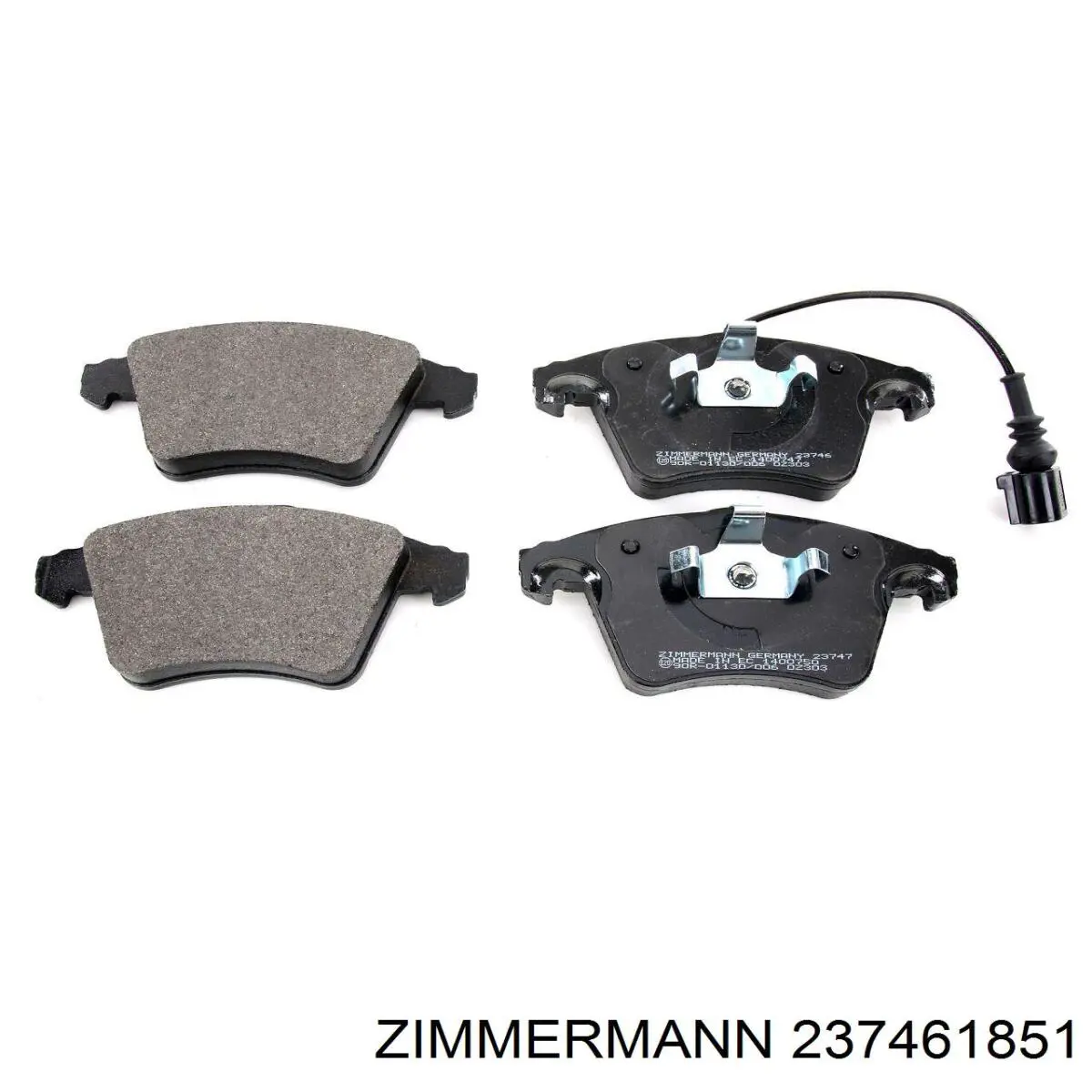 Гальмівні колодки Zimmermann 237461851 ціна, від 48.04 USD