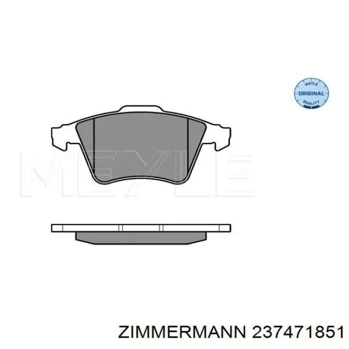 Гальмівні колодки Zimmermann 237471851 ціна, від 44.02 USD