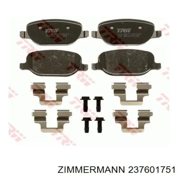 Задні дискові колодки Zimmermann 237601751