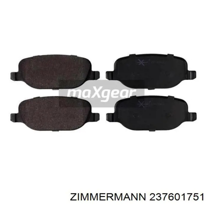 Задні гальмівні колодки Zimmermann 237601751 ціна, від 31.16 USD