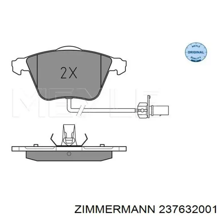 Гальмівні колодки Zimmermann 237632001 ціна, від 66.50 USD