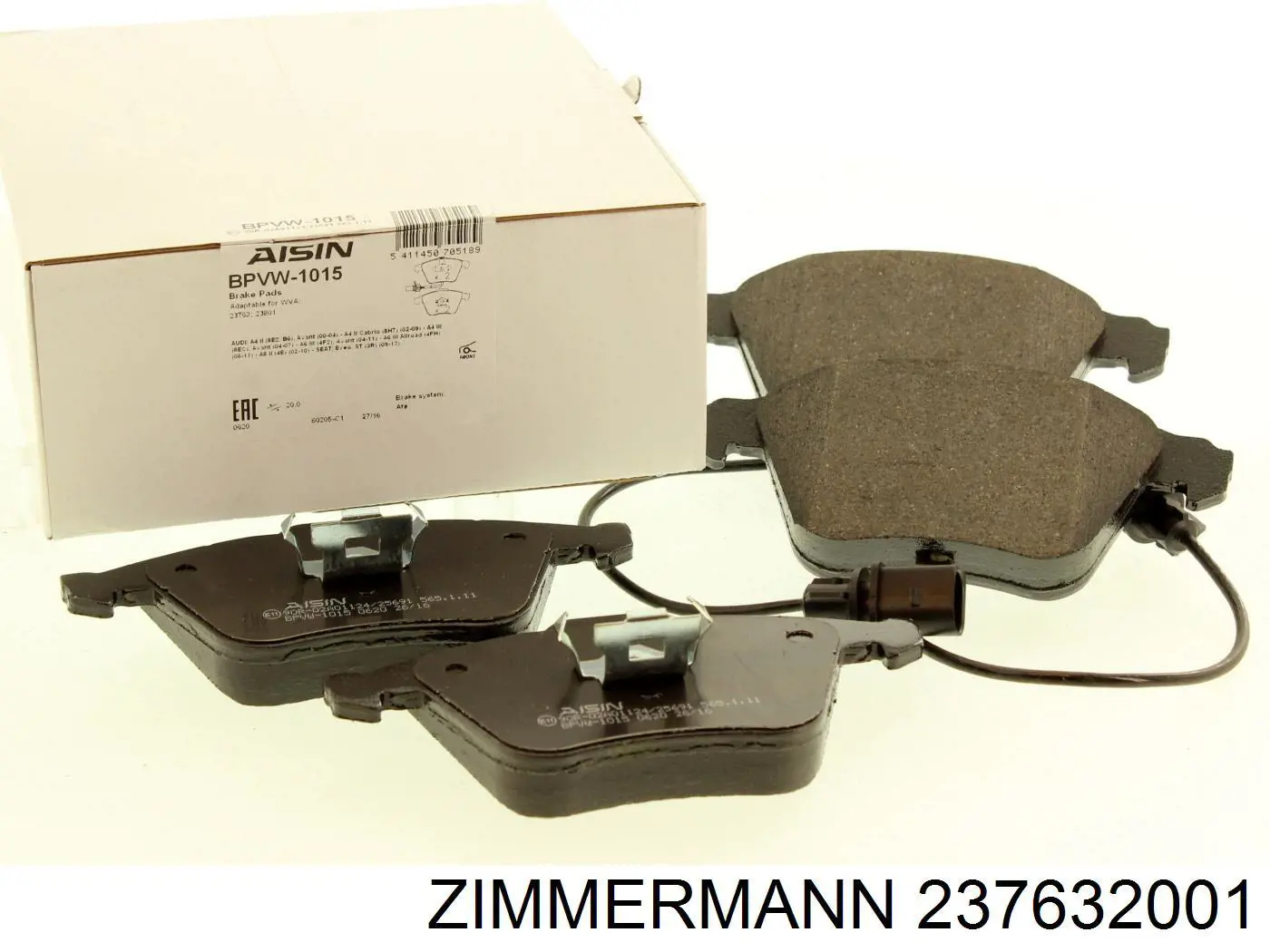 Купити 237632001 Zimmermann Колодки гальмівні передні, дискові