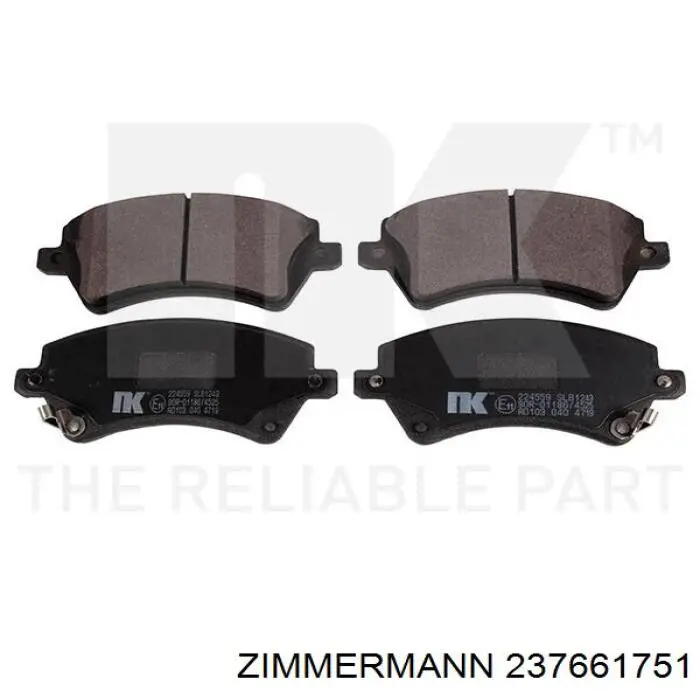 Гальмівні колодки Zimmermann 237661751 ціна, від 20.31 USD