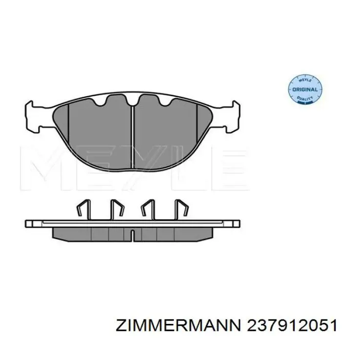 237912051 Zimmermann колодки гальмівні передні, дискові