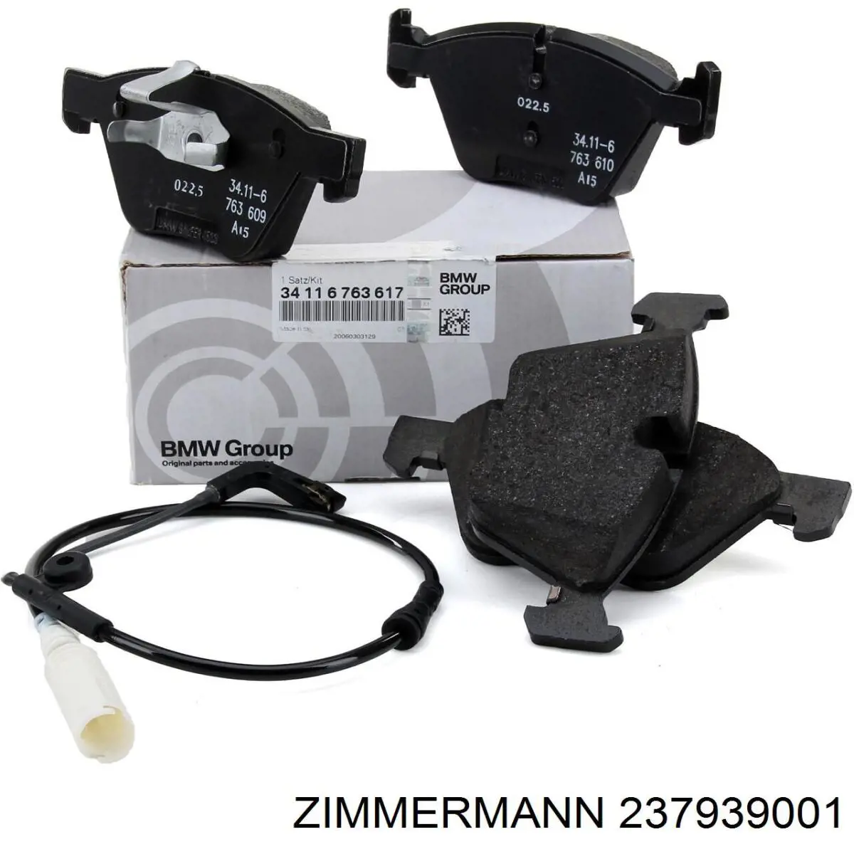 Купити 237939001 Zimmermann Колодки гальмівні передні, дискові