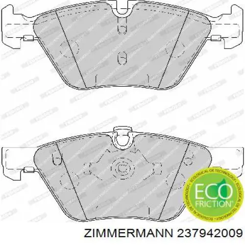 Гальмівні колодки Zimmermann 237942009 ціна, від 29.37 USD