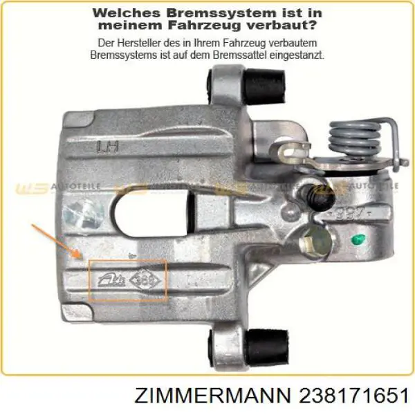 238171651 Zimmermann колодки гальмівні передні, дискові