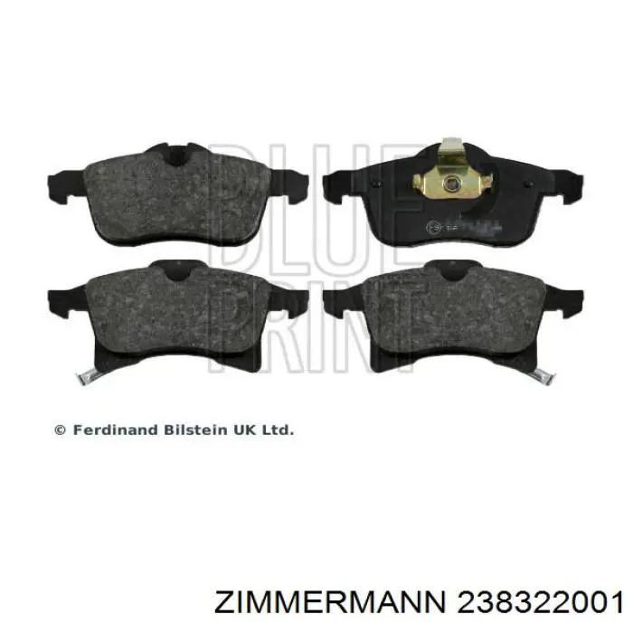 Гальмівні колодки Zimmermann 238322001 ціна, від 21.19 USD