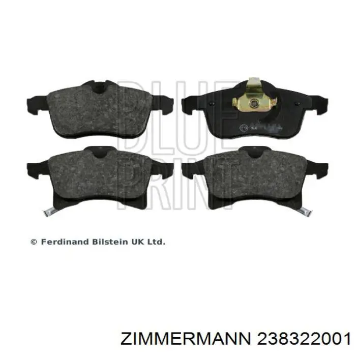 Купити 238322001 Zimmermann Колодки гальмівні передні, дискові