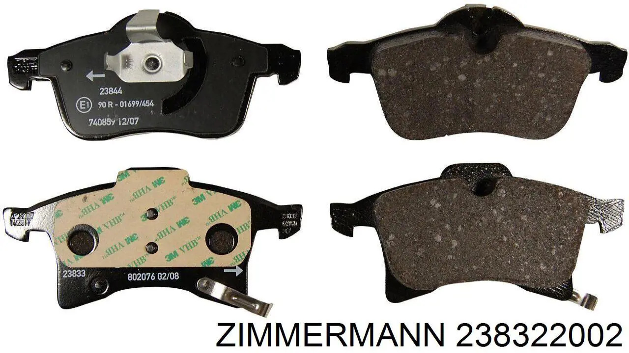 238322002 Zimmermann Передні гальмівні колодки