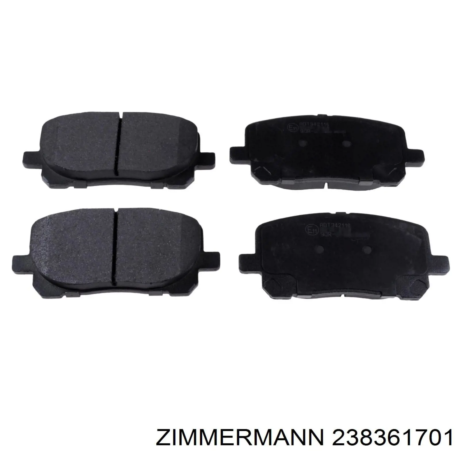 Гальмівні колодки Zimmermann 238361701 ціна, від 19.79 USD