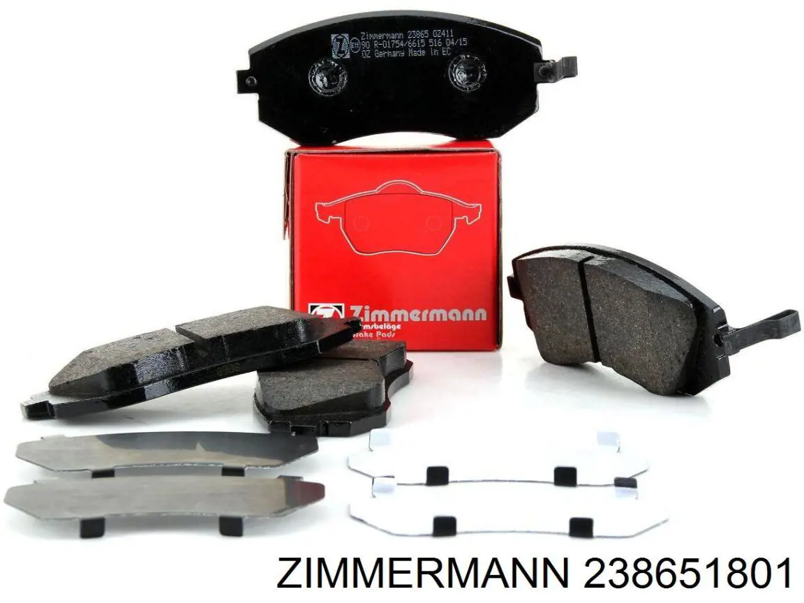 238651801 Zimmermann колодки гальмівні передні, дискові