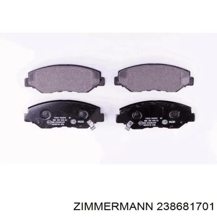 Гальмівні колодки Zimmermann 238681701 ціна, від 26.30 USD