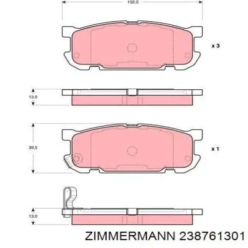 Задні гальмівні колодки Febi 116396 ціна, від 18.13 USD