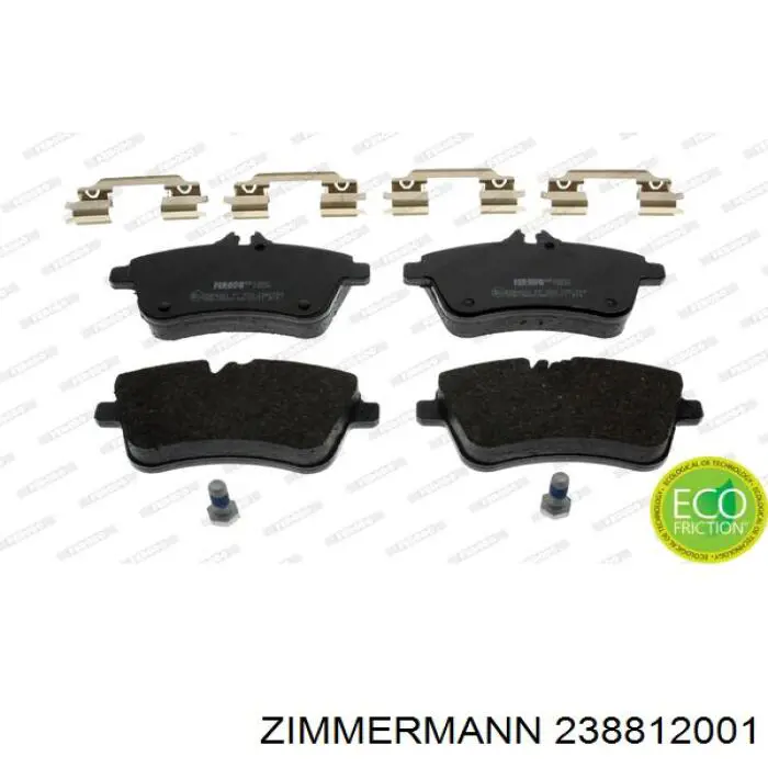 238812001 Zimmermann Передні гальмівні колодки
