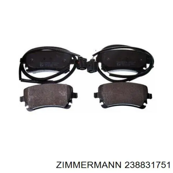Задні гальмівні колодки Zimmermann 238831751 ціна, від 25.35 USD